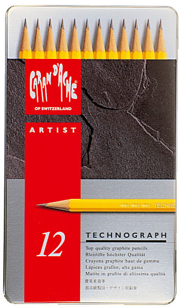 Caran d'Ache Technograph Pencils - Assorted Grades (Pack of 12