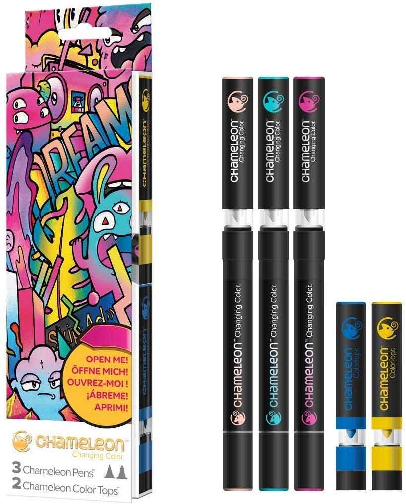 Chameleon Pens 5 PENS SET Colour Tone Alcohol Markers Blending Genuine