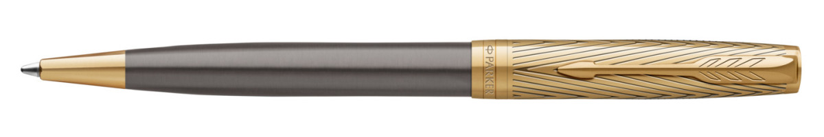 Parker Sonnet Pioneers Collection Ballpoint Pen - Grey Arrow Gold Trim ...