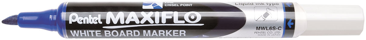 Pentel Assorted Maxiflo Whiteboard Marker - Black (Pack of 4)