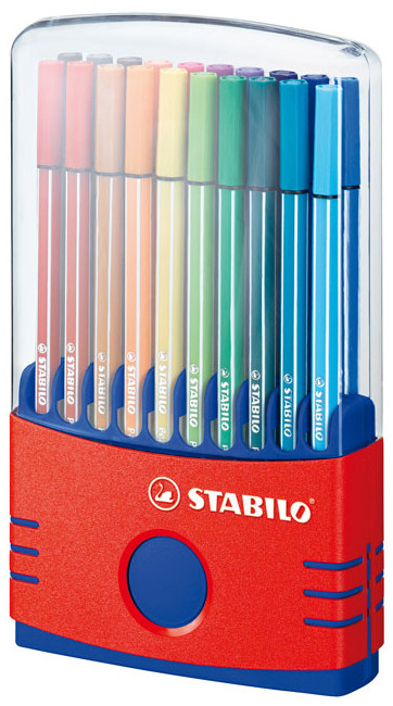 Premium Fibre-tip Pen STABILO Pen 68 Coloured Pens Various Pack Sizes and  Colours School Revision Stationery Colouring Art Stationery 