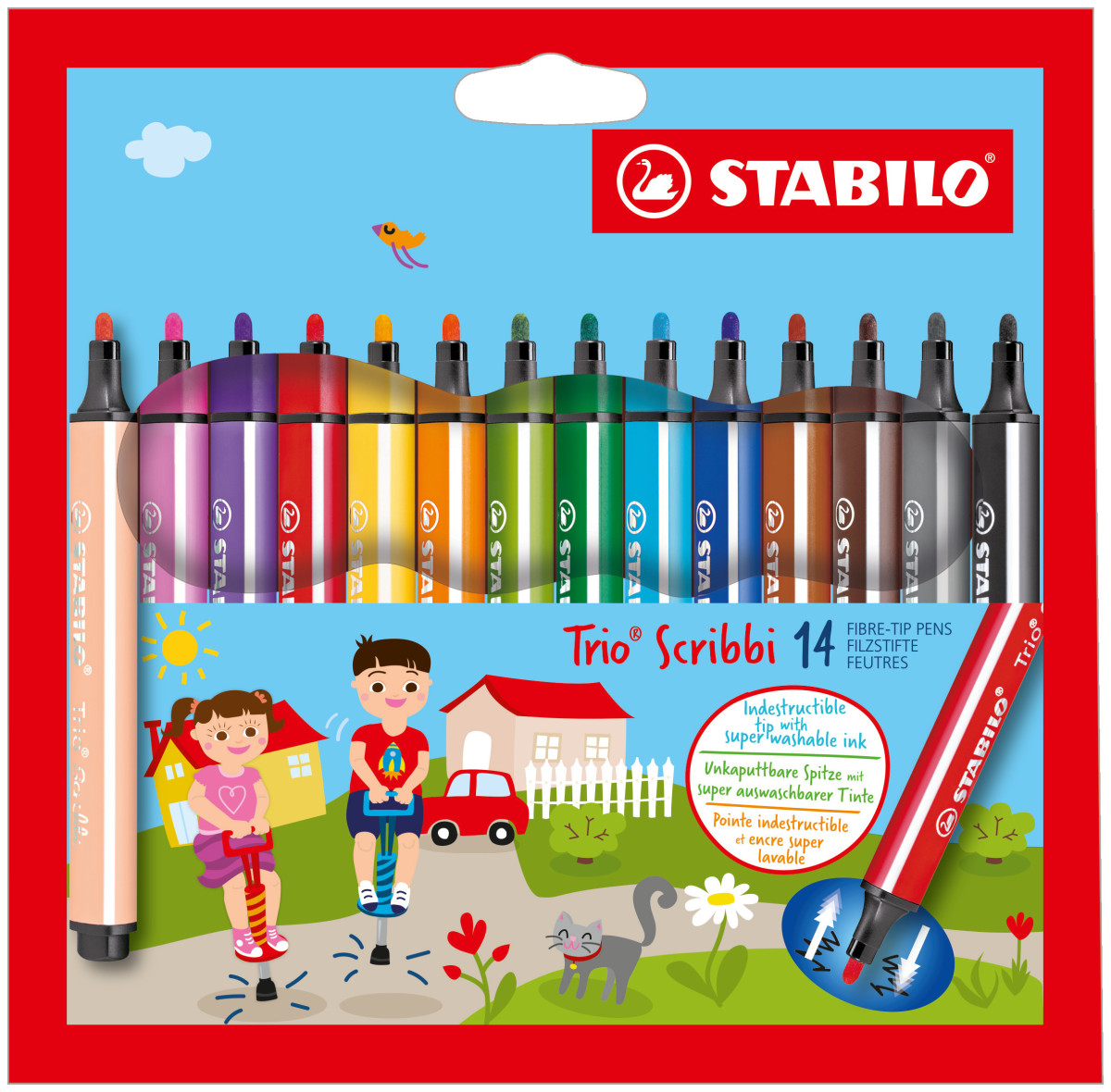 stabilo-trio-scribbi-fibre-tip-pen-wallet-of-14-assorted-colours