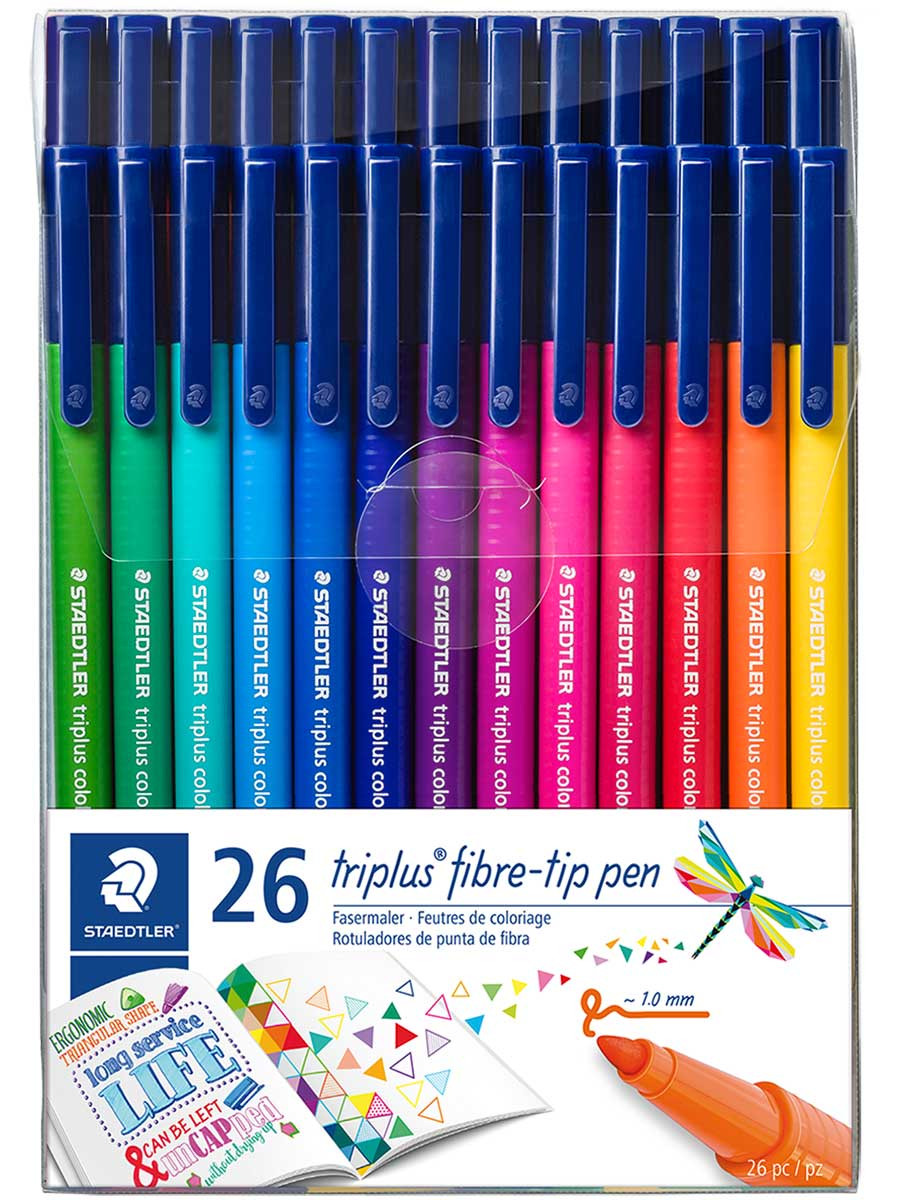 72 Staedtler Double-ended fibre-tip pens