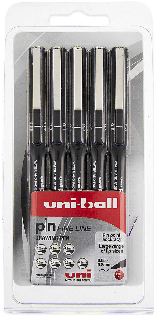 UNI-BALL Pin Drawing Pen Fineliner Ultra Fine Line Marker 0.05mm