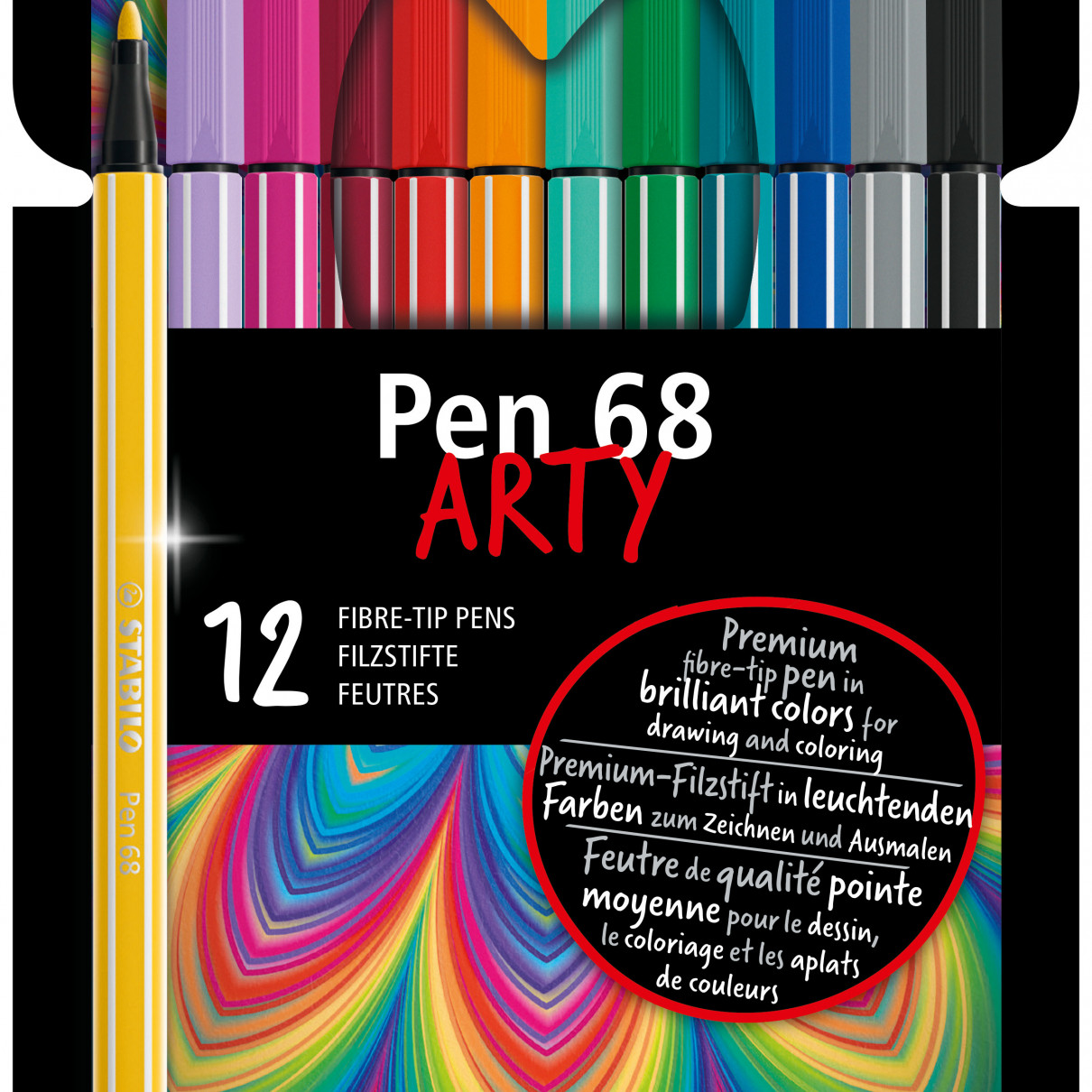 STABILO Pen 68 Brush Wallet Of 10