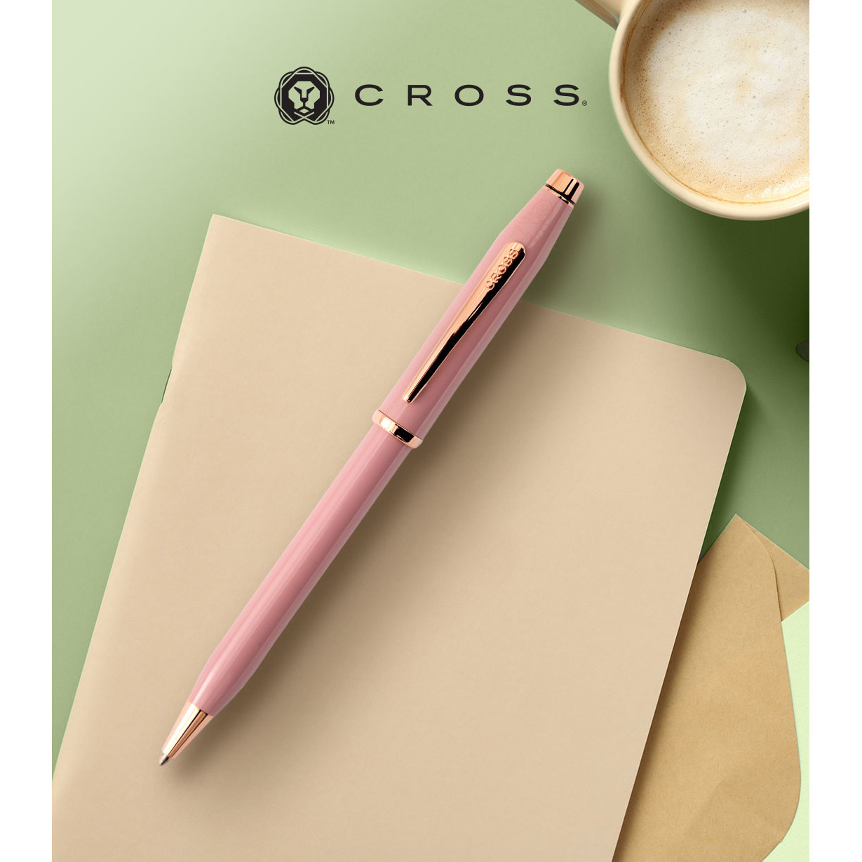 Cross Century II 2024 Spring Collection Ballpoint Pen - Smoky Pink Rose ...