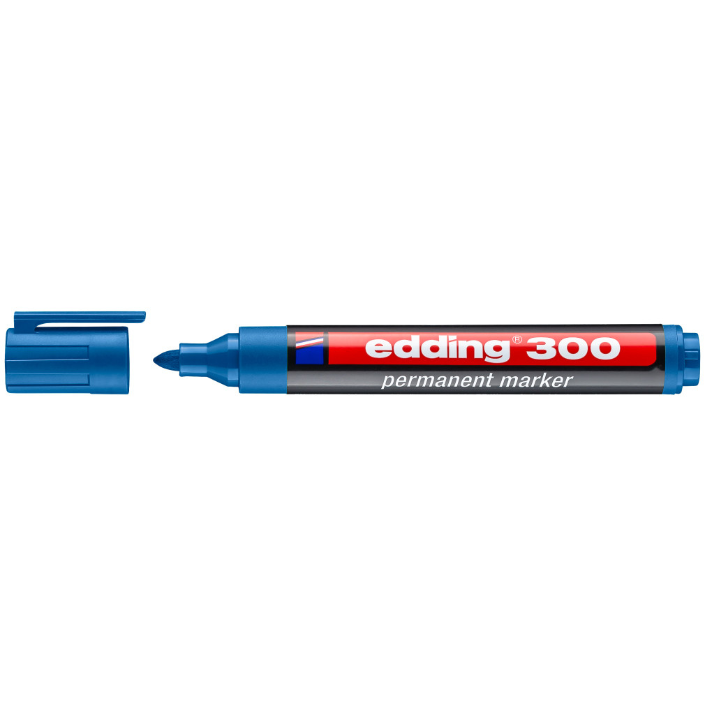 Edding Permanent Marker - Steel Blue, 3000, Bullet Nib