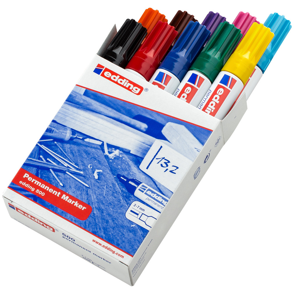 Buy wholesale Pack 10 Red edding 3000 permanent marker