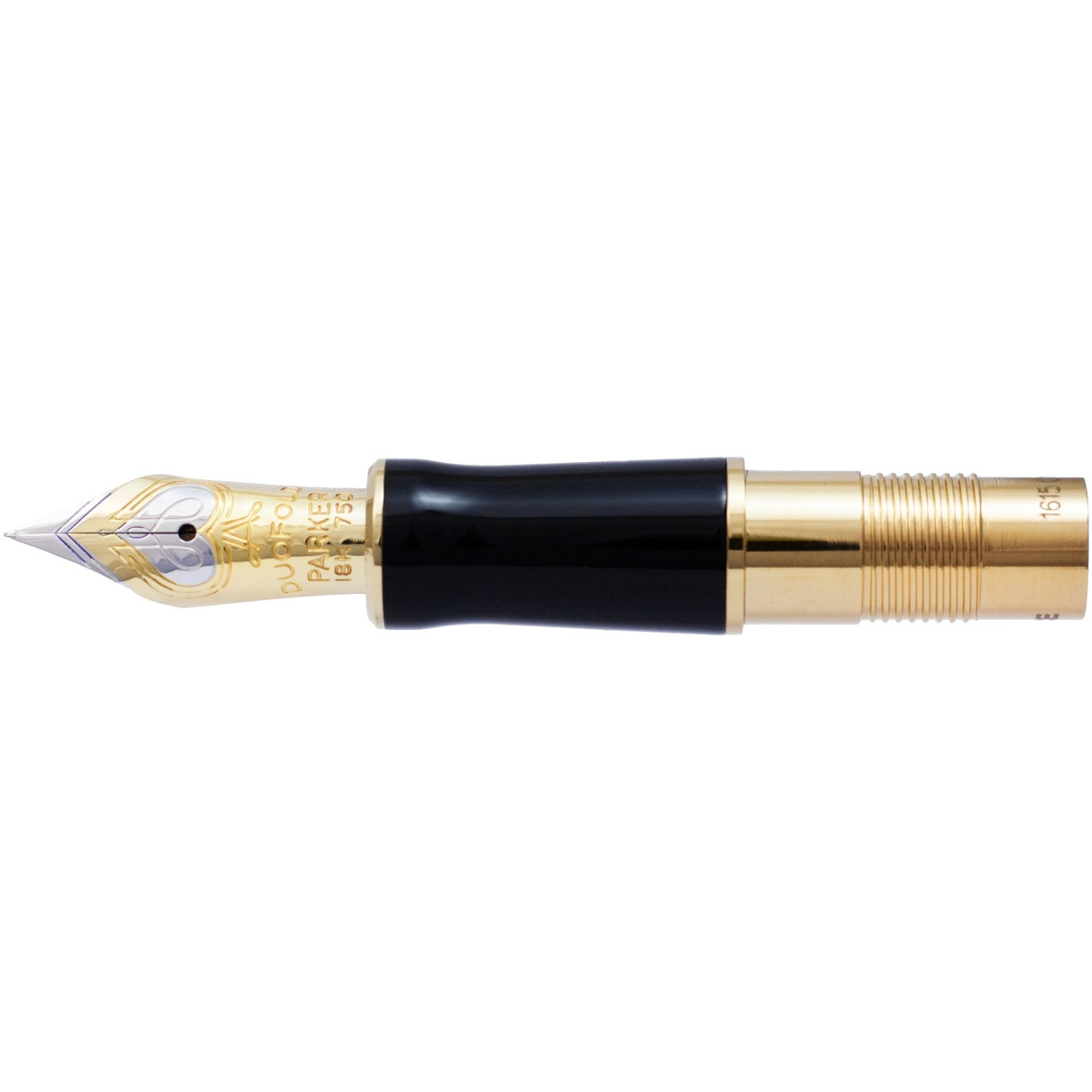 Parker Duofold International Fountain Pen - Godron Gold Lined, 18k