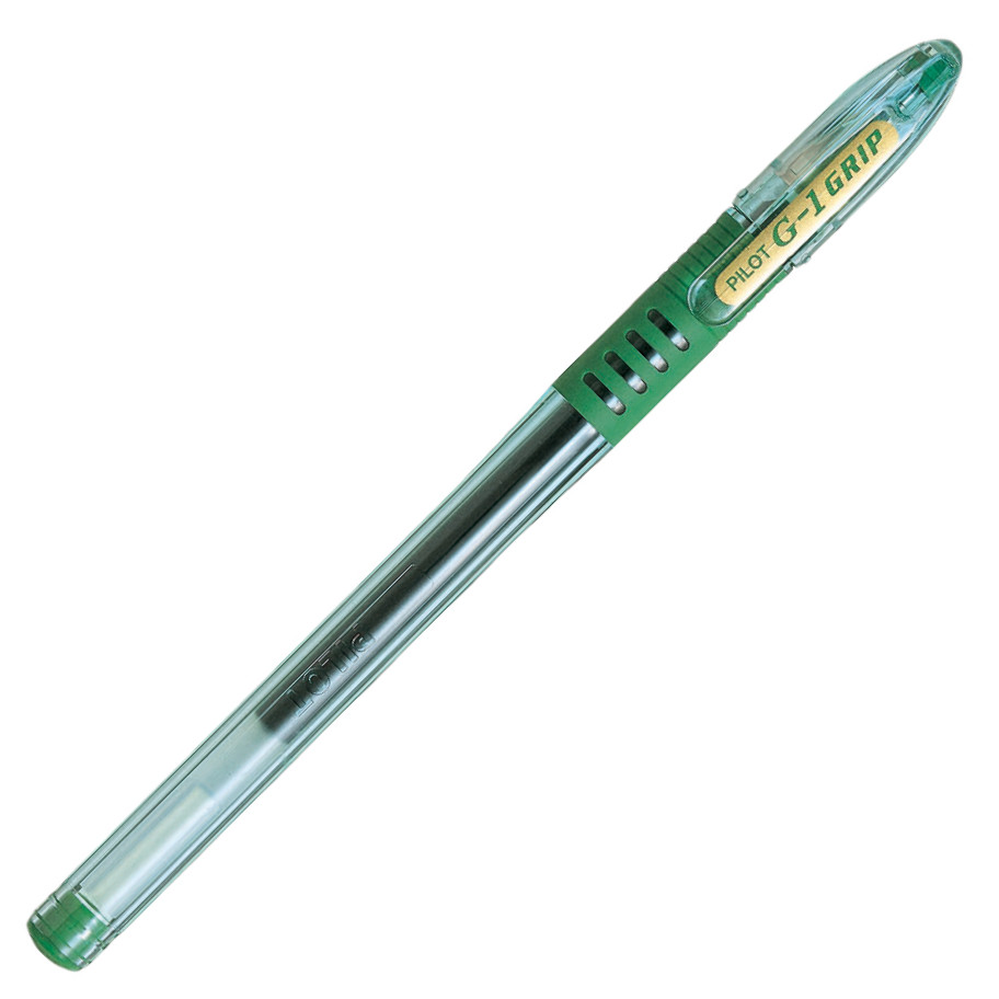 Pilot G1 Grip 07 Gel Ink Rollerball Pen - Single / Green