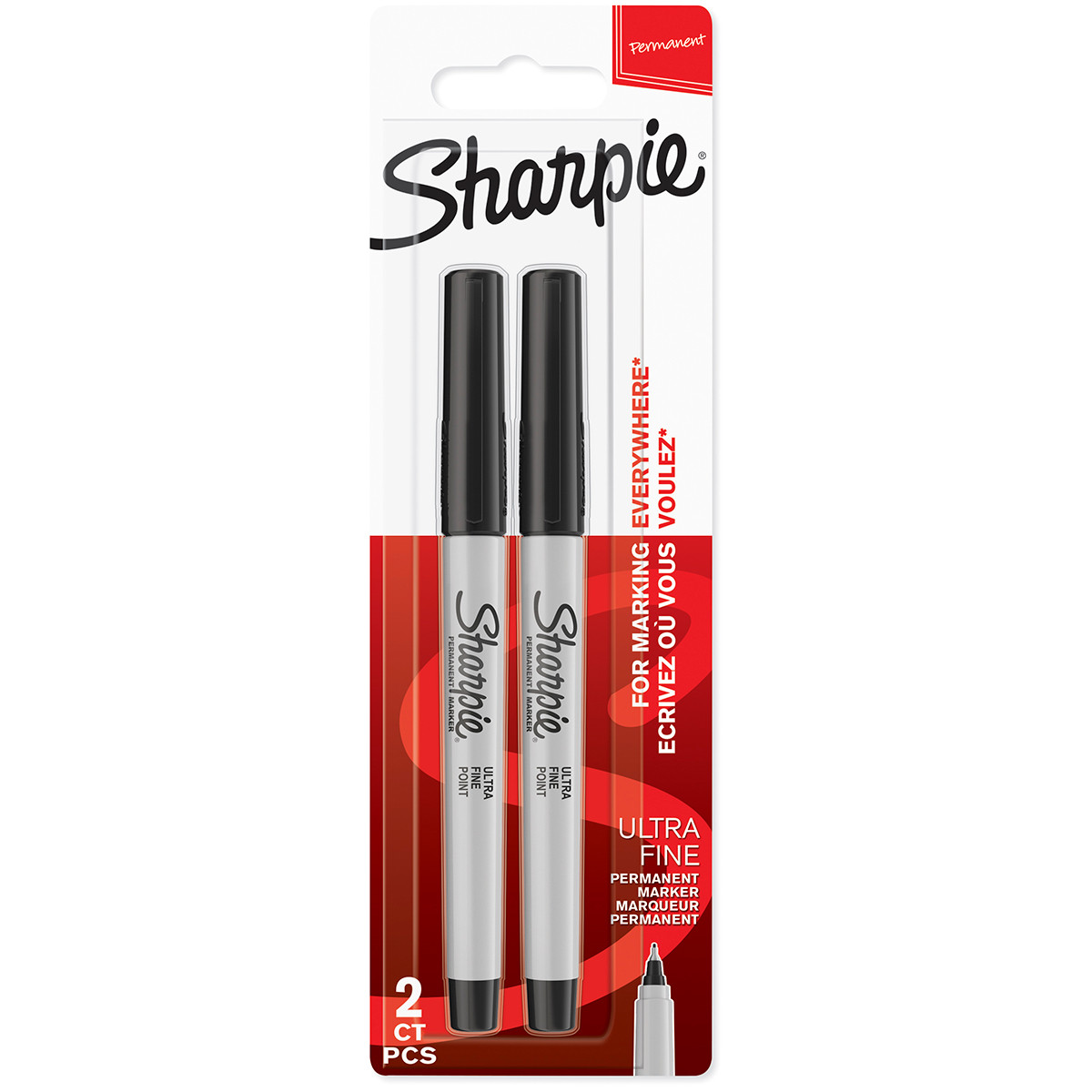 1985878 Sharpie, Sharpie Ultra Fine Tip Black Marker Pen