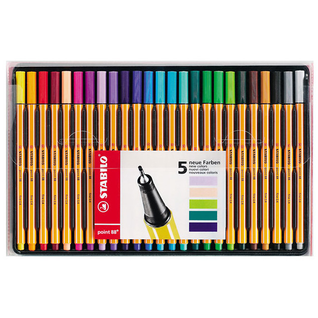 Stabilo Assorted Point 88 Fineliner Pens ColorParade Pack of 20 - Hunt  Office Ireland
