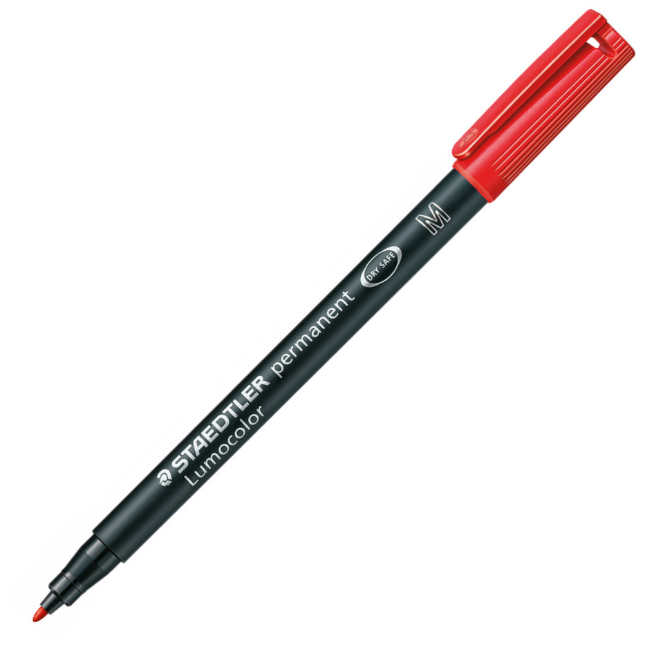 Staedtler Lumocolor Permanent Pen - Superfine - Red