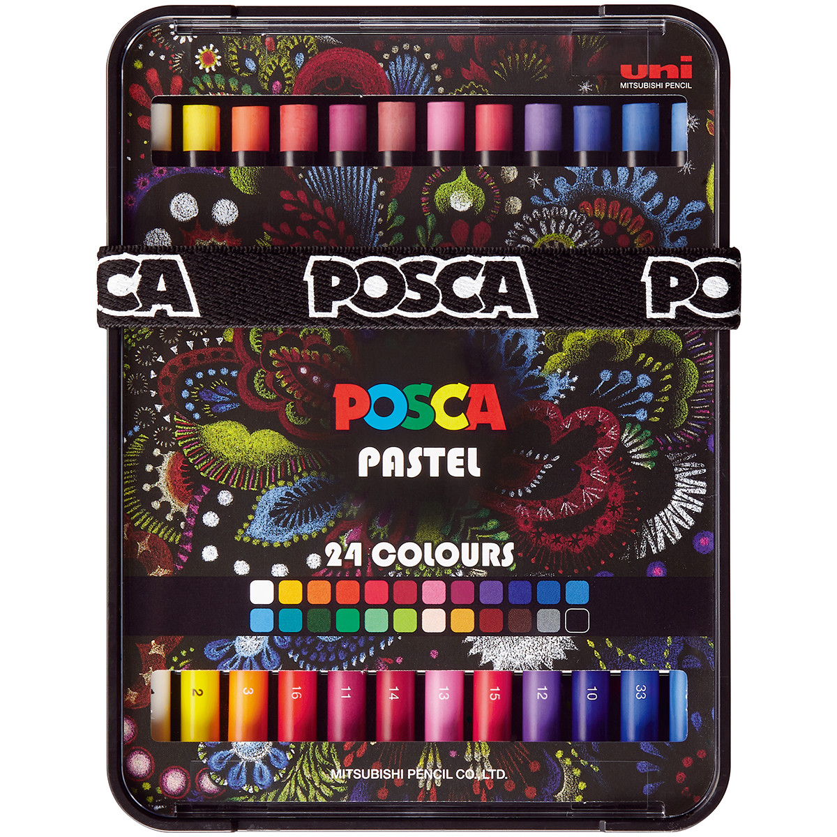 Pasteles Posca Kpa-100 X 24 Colores