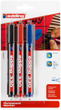Buy wholesale Pack 10 Red edding 3000 permanent marker