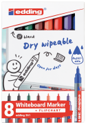 Edding 363 Whiteboard Markers - Assorted Colours (Wallet of 8)