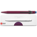 Caran d'Ache 849 Claim Your Style Ballpoint Pen - Burgundy (Gift Boxed) - Picture 1