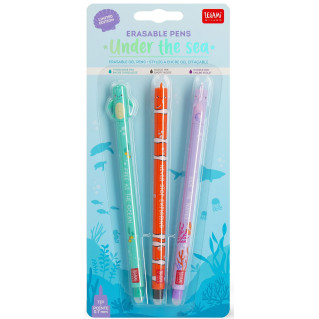 Legami Eraserable Gel Pen - Under the Sea (Set of 3) - Picture 1