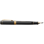 Parker Duofold 135 Fountain Pen - Centennial Black Gold Trim - Picture 1