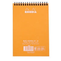 Rhodia Classic Wirebound Notepad - Large - Orange - Dotted - Picture 1