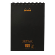 Rhodia Classic Wirebound Notepad - A4 - Black - Squared - Picture 1