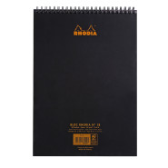 Rhodia Classic Wirebound Notepad - A4 - Black - Lined - Picture 1