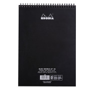 Rhodia Classic Wireband Notepad - Extra Large - Black - Dotted - Picture 1