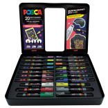 POSCA Groovy Colours Paint Marker Set - Assorted Colours - Case of 20 (Limited Edition) - Picture 1