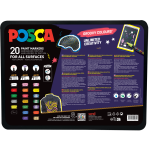 POSCA Groovy Colours Paint Marker Set - Assorted Colours - Case of 20 (Limited Edition) - Picture 2