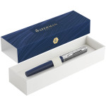 Waterman Allure Fountain Pen - Deluxe Blue Chrome Trim - Picture 2