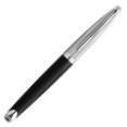 Waterman Carene Fountain Pen - Black Leather Chrome Trim - Picture 1