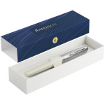 Waterman Embleme Fountain Pen - Deluxe Ivory Chrome Trim - Picture 2