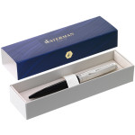 Waterman Embleme Ballpoint Pen - Black Chrome Trim - Picture 1