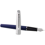 Waterman Embleme Fountain Pen - Blue Chrome Trim - Picture 2