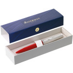 Waterman Embleme Ballpoint Pen - Red Chrome Trim - Picture 1