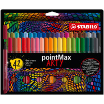 STABILO Nylon Tip Writing Pen pointMax - Box of 10 - Green