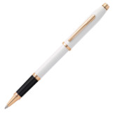 Cross Century II Rollerball Pen - Pearlescent White Rose Gold Trim