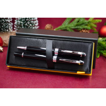 Cross Bailey  Light Ballpoint Pen & Fountain Pen Gift Set - Black Chrome Trim