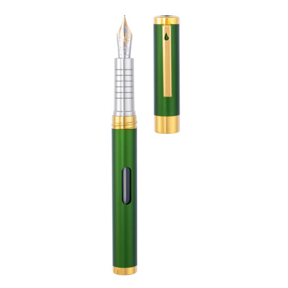 Diplomat NeXus Demo Fountain Pen -  Green Gold Trim