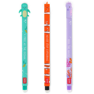 Legami Eraserable Gel Pen - Under the Sea (Set of 3)