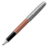 Parker Sonnet Essentials Rollerball Pen - Matte Orange & Sandblasted Steel