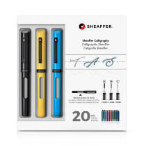 Sheaffer Maxi Calligraphy Kit - Black, Yellow & Blue