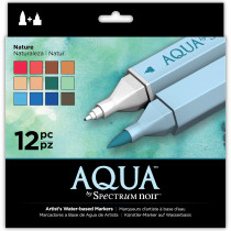Spectrum Noir Aqua Watercolor Markers: Floral, 12 Pack