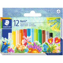 Staedtler Noris Club Oil Pastel Crayons - Assorted Colours (Pack of 12)