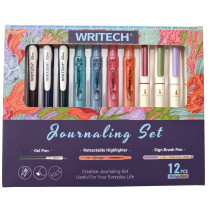 Writech Color Coded Journal Kit - Vintage Colors (Box of 12)