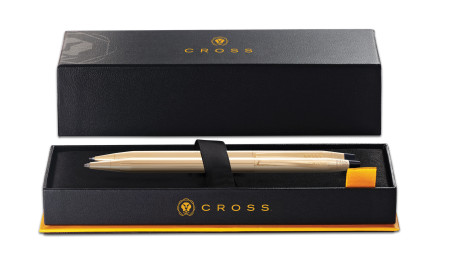 Cross Classic Century Ballpoint Pen & Pencil Set - 23KT Gold Plated