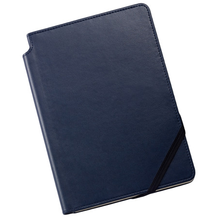 Cross Ruled Leather Journal - Midnight Blue - Medium