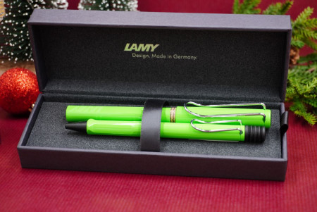 Lamy Safari Fountain Pen & Ballpoint Pen Gift Set - Green