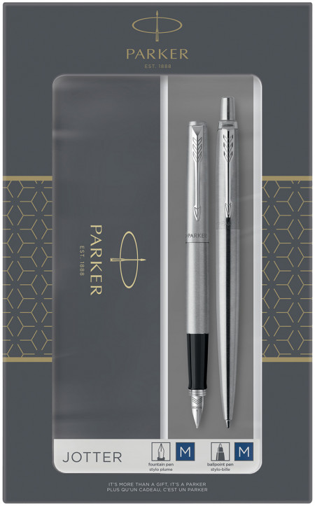Parker Jotter XL Ballpoint Pen; Greenwich Matte Green with Chrome Trim;  Medium Point; Blue Ink Gift Box