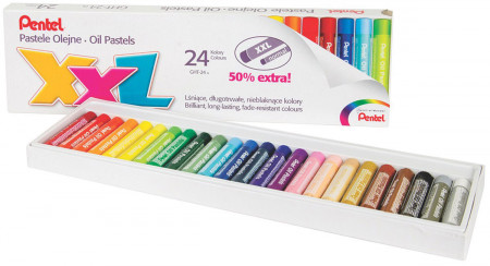 Uni POSCA Pastel Professional Wax Colouring Pastel KPA-100 Gift Set of 24 